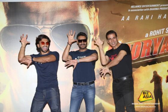 Akshay, Ajay & Ranveer bevestigen bioscooprelease Bollywood film Sooryavanshi