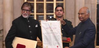 Bollywood acteur Amitabh Bachchan geëerd met Dadasaheb Phalke Award